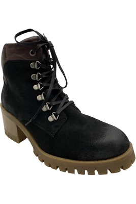 Miz Mooz Leather Lace-Up Boots McKinley Black - Image 1 of 3