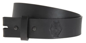Harley-Davidson Men's Plain & Simple Bar & Shield Belt Strap, HDMST10991-BLK - Picture 1 of 1