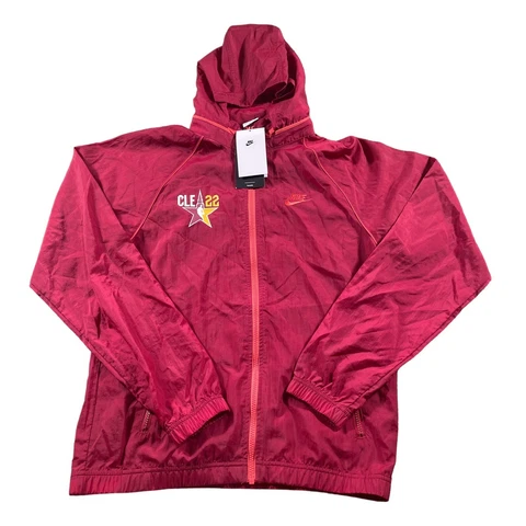 NWT Nike Mens NBA All-Star Cleveland 2022 Pomegranate Core Track Jacket Sz S Cover