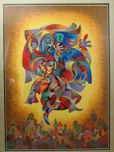 KRASNYANSKY ANATOLE "Blue Bird" SERIGRAPH Hors Commerce Proof HC 8/50 COA - Picture 1 of 8