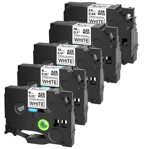 TZe-S211 S221 S231 S241 S251 TZ Tape Extra Adhesive Label For Brother P-Touch - Picture 1 of 26