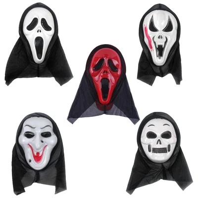 Adults Kids Face Cover Realistic Scary Face Mask 1Pcs Halloween Props Unique - Image 1 of 3