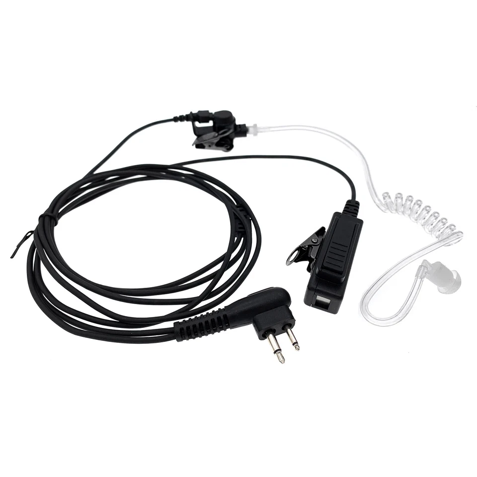 NEW! 2-Wire Surveillance Earphone Headset Mic Earpiece for Motorola GP CP Radios - Image 1 of 4