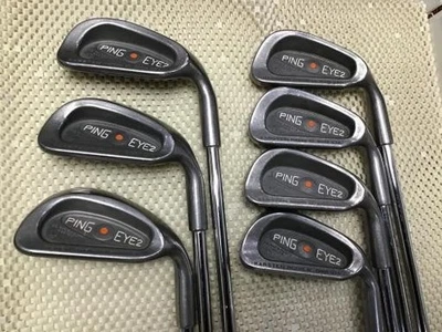 Ping EYE 2 Stainless Orange Dot Iron Set 4-PW(7Clubs) / Flex UNI / ZZ LITE Steel - Image 1 of 4