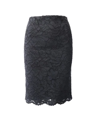 Sandro Paris Midi Pencil Skirt in Black Lace Cotton - Image 1 of 4