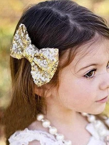 Large Hair Bow Clip Barrette Hair Pins Hair Accessories for Toddler Young Gir... - Picture 1 of 7