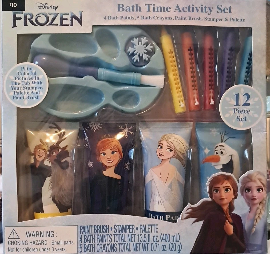 Disney Frozen Bath Time Actividad Juego de 12 Piezas Pintura Imágenes Coloridas NUEVO Foto 1 de 4