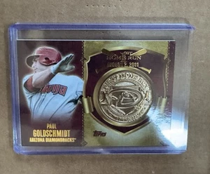 2015 Topps First Home Run Medallions Paul Goldschmidt - Picture 1 of 2