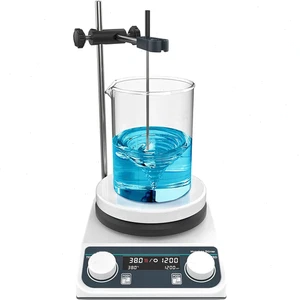 Lab Heating Magnetic Stirrer with Bracket Plate Temp 260℃ Working Capacity 2L - Picture 1 of 10