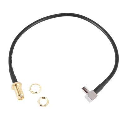 SMA Female Jack to TS9 Male Right Angle Pigtail Coaxial Cable Antenna J7I35938 - Image 1 of 4