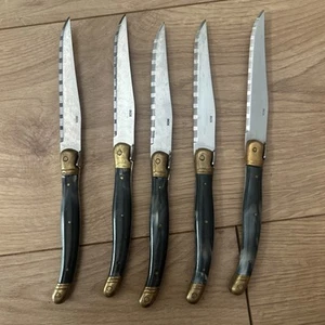 Vintage Inox SS laguiole Consances Service Grillade Made In France set of 5 - Picture 1 of 2