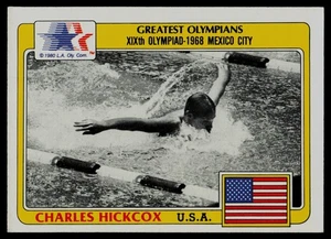 1983 Topps Greatest Olympians #31 Charles Hickcox EE. UU. - Imagen 1 de 2