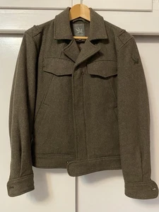 Vintage Spiewak Tapered Bomber Jacket Men's Small Green Aviation Wool/Nylon - Picture 1 of 9