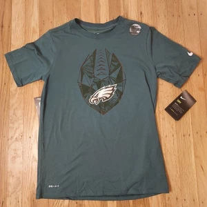 Nike NWT Green Youth Dry Fit Eagles T Shirt Medium New With Tags - Picture 1 of 15
