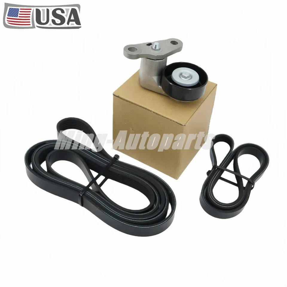 Kit de tensor de correa de transmisión serpentina 3X para Chevrolet Silverado GMC Yukon Hummer Foto 1 de 4