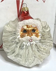 Winter Winds 4,5" Christopher Radko Santa Glas Vintage 1995 Weihnachtsschmuck - Bild 1 von 3