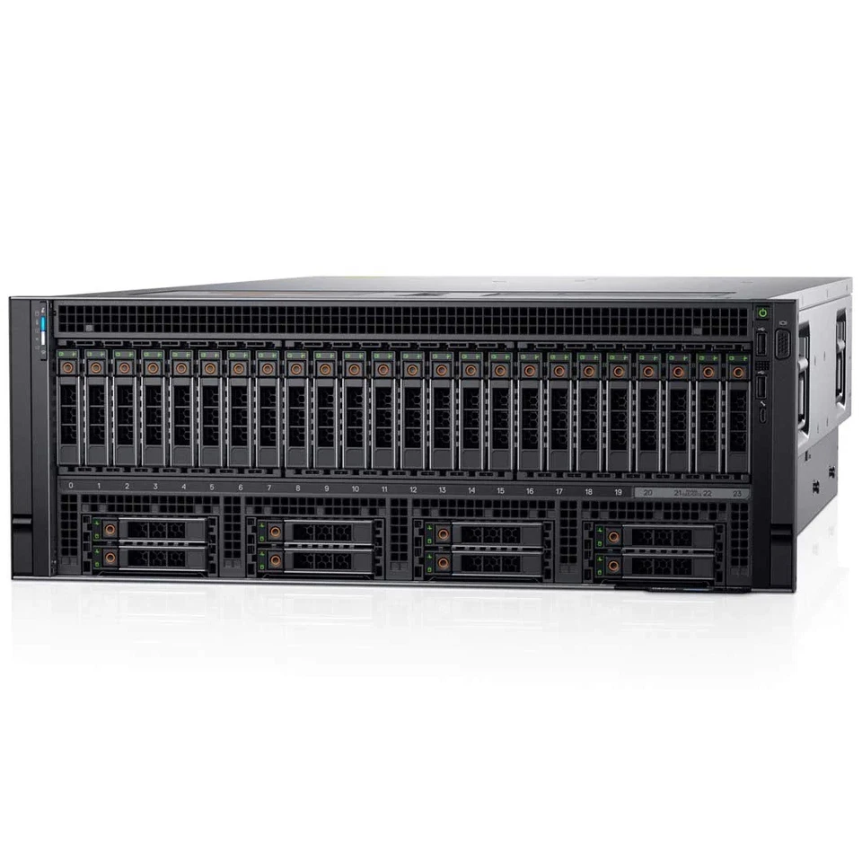 Server Dell R940xa 32x2.5 4x 6244 64GB H730P 2x 960GB 4x1GbE 2xPSU rails iDRAC 9 - Image 1 of 1