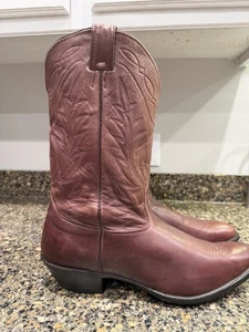 Botas occidentales de cuero marrón rojizo talla 14 D Nocona - Imagen 1 de 15
