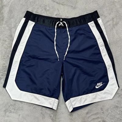 Nike Shorts Mens Medium Athletic Swim Trunks Mesh Lined Running VTG Style - Image 1 of 4