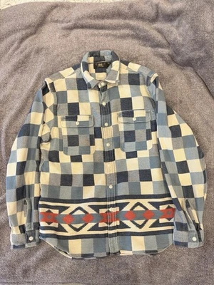 Camisa de franela a cuadros doble RL RRL Ralph Lauren L Foto 1 de 4