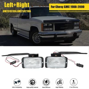For Chevy GMC 1988-2000 Driving Lamps Bumper Fog Lights Left+Right Side Halogen - Picture 1 of 12