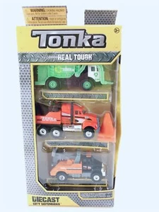 Rare Tonka Diecast City Defenders 3PK NIB Recycle/Tow Truck/Big Rig NEW #56091 - Picture 1 of 12