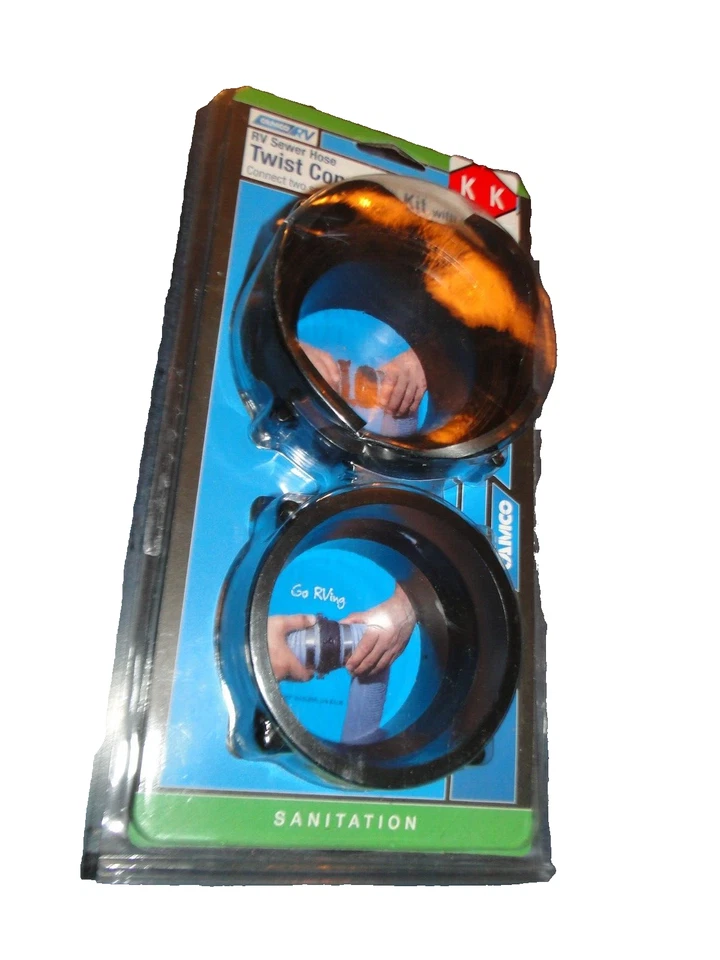 NEW Camco RV /CAMPER Sewer Hose Twist Connect Kit–Fits 3-inch Sewer Hoses LOT KK - Image 1 of 4