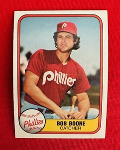 1981 FLEER #4 BOB BOONE PHILADELPHIA PHILLIES  NM-MT or BETTER 7 TIME GG 1980 WS