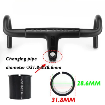 Carbon Faser Rennrad Integrierte Lenker 28,6/31,8mm Bent Bar 380/400/420mm - Bild 1 von 4