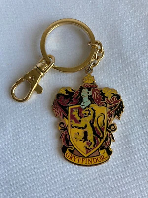 Harry Potter Gryffindor Crest Keychain Backpack Clip Metal Universal Studios - Image 1 of 2