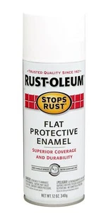 Rust-Oleum 7790830 Stop Rust 12 oz. Protective Enamel Flat White Spray Paint - Picture 1 of 1