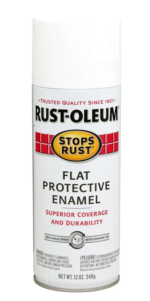 Rust-Oleum 7790830 Stop Rust 12 oz. Protective Enamel Flat White Spray Paint - Image 1 of 1