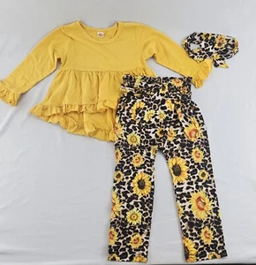 Clothing for girls long sleeve shirts with ruffles pants Sz 2-3 Y - Picture 1 of 16