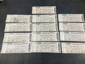 Talón de boleto Phillies 2016 8/4/16 vs Giants - Imagen 1 de 1