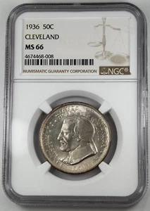 1936 Half Dollar Cleveland NGC MS66 - Picture 1 of 2