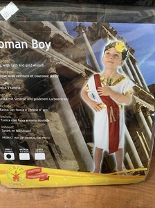 Roman Boy Cesar Role Play Book Day Halloween Fancy Dress Costume - 3-4 Years - Picture 1 of 4