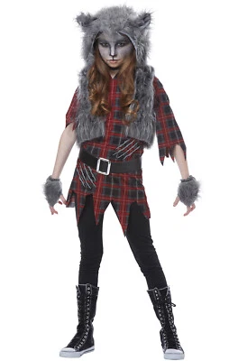 Scary Werewolf Girl Child Costume - Image 1 of 3