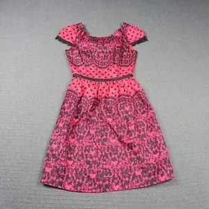 Alannah Hill Womens A-Line Dress 6(AU) 2XS Pink Are The Birds Singing Frock Goth - Picture 1 of 9