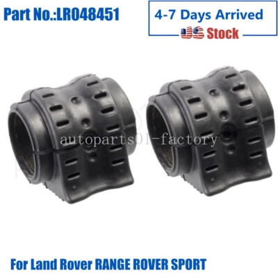 2Pcs Front Stabilizer Bar Bushing For Land Rover RANGE ROVER SPORT LR048451 - Image 1 of 2
