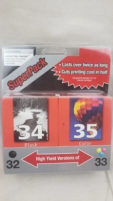 Ink Cartridge Genuine OEM Lenmark Ink 32 Black & 33 Color SuperPack - Image 1 of 4