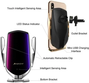 Smart Sensor Wireless Car Charger Mount New Model R2 Wireless Car Mount - Bild 1 von 6