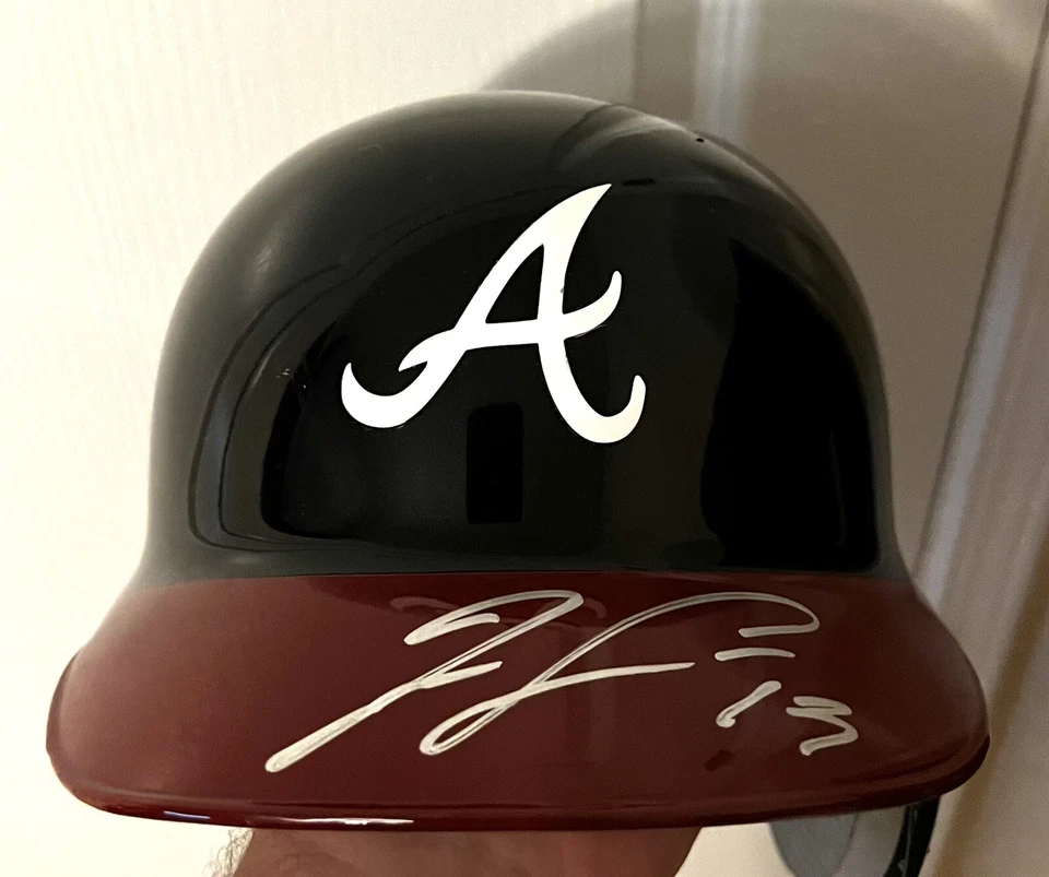 Ronald Acuna Autographed SignedAtlanta Braves Full-Size Baseball Batting Helmet - Image 1 of 1