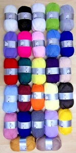 Woolyhippo DK 100% Acrylic Yarn Double Knitting Soft Baby 100g Wool Crochet - Picture 1 of 31