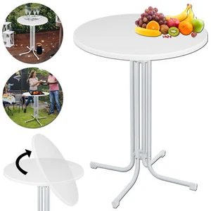 80cm Stehtisch Klappbar Partytisch Bistrotisch Klapptisch Tisch Gastronomie Weiß - Bild 1 von 12
