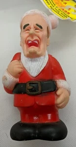 5" PRESIDENT GEORGE BUSH SQUEAKER TOY COLD WAR SANTA XMAS - Picture 1 of 6