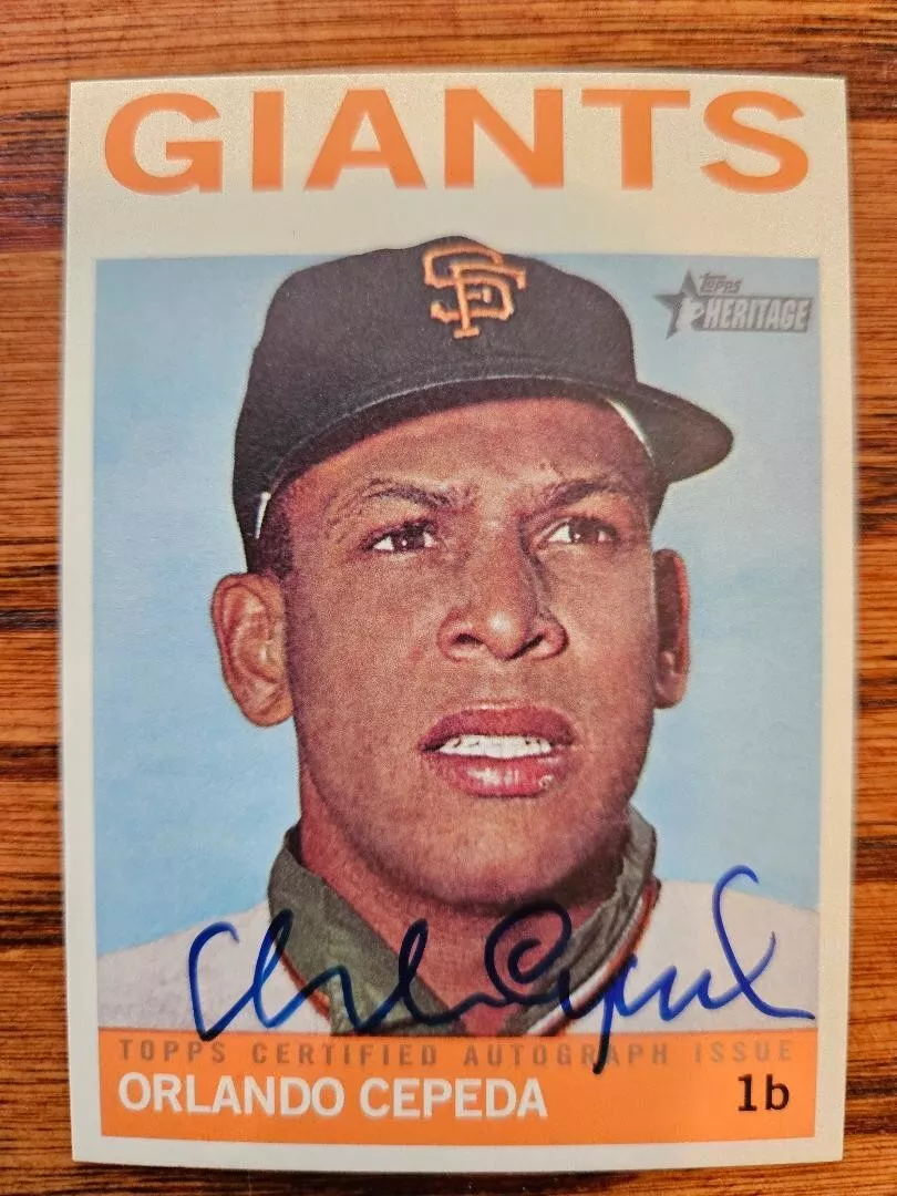 2012 Topps Heritage Real Ones Orlando Cepeda Auto