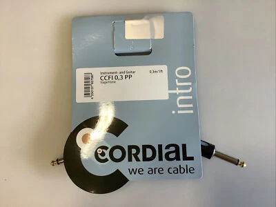 Cordial CCFI 0.3 PP - Instrumentenkabel - 0,3 Meter