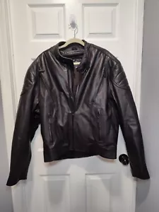 MOB Classic Series Black Leather Motorcycle Jacket Size 48 with removable lining - Bild 1 von 21
