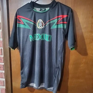 Soccer Jersey Team Mexico Futbol Shirt Black One Size Fits All Drako - Picture 1 of 6