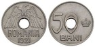 Rumänien - 50 Bani 1921 3.90 g. Probe (Pattern) in Nickel - KM# Pn180 - VZ-STGL